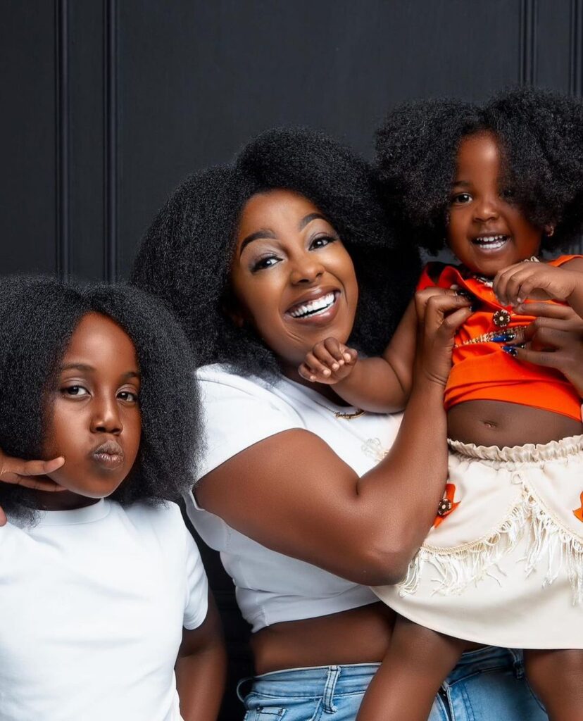 Jackie Matubia says that her daughter's smiles give her the strength to move on. Photo: Instagram