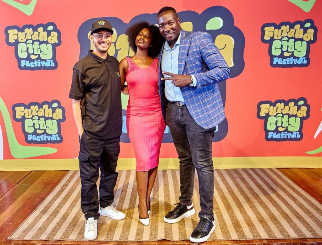 Gideon Nzukie, Claudia Naisabwa and Willis Raburu. Photo: Willis Raburu/Instagram