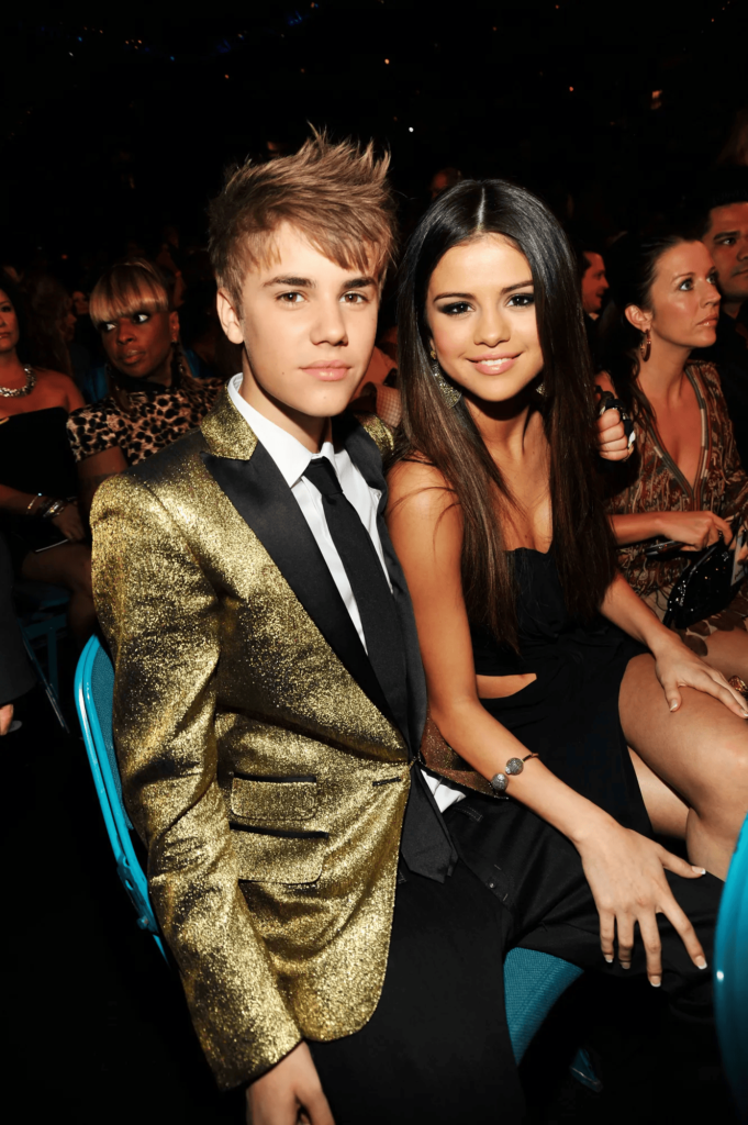 Selena Gomez with her ex Justin Bieber. Photo: Online