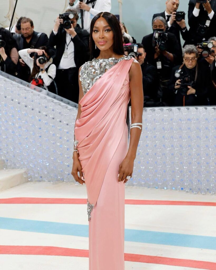 Supermodel Naomi Campbell wearing Chanel Spring 2010 Haute Couture at the Met Gala 2023. Photo: Naomi Campbell/ Instagram