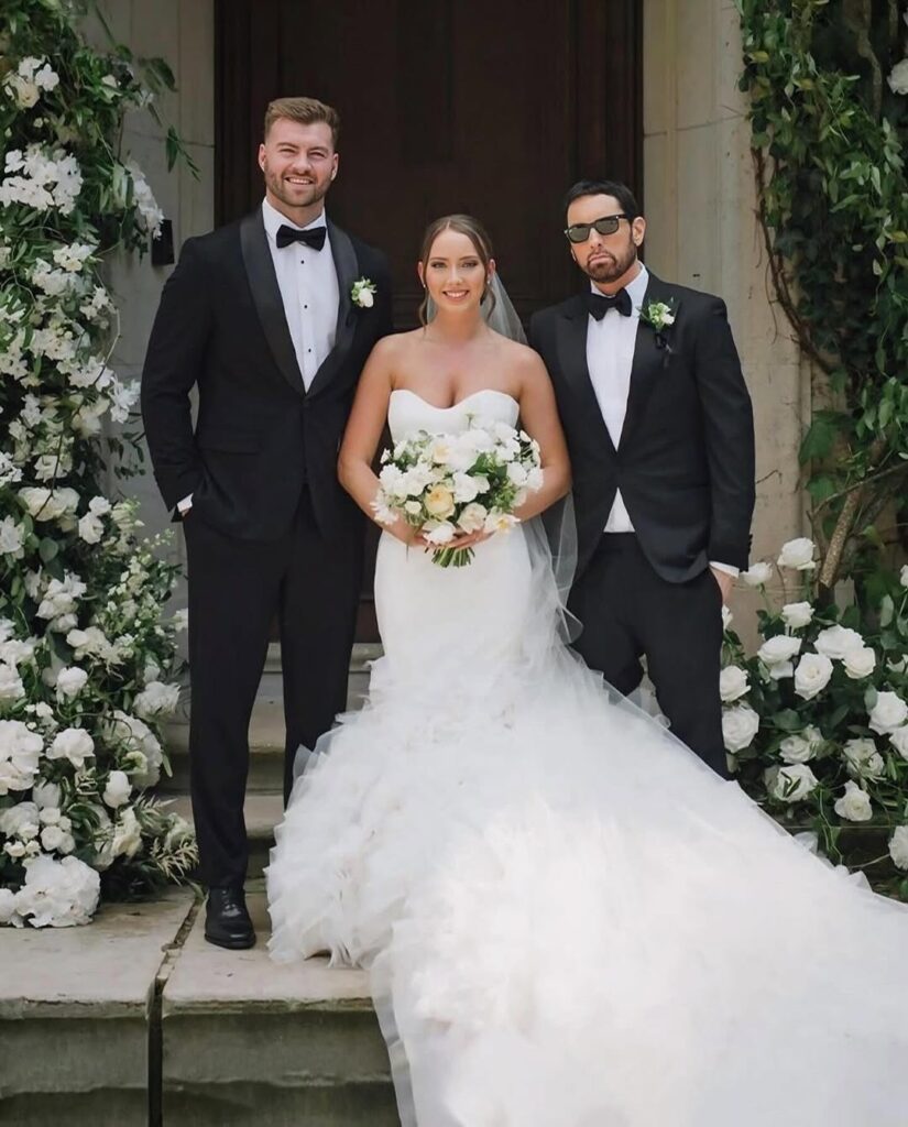 Eminem was present at his daughter Hailie's wedding. Photo: Instagram