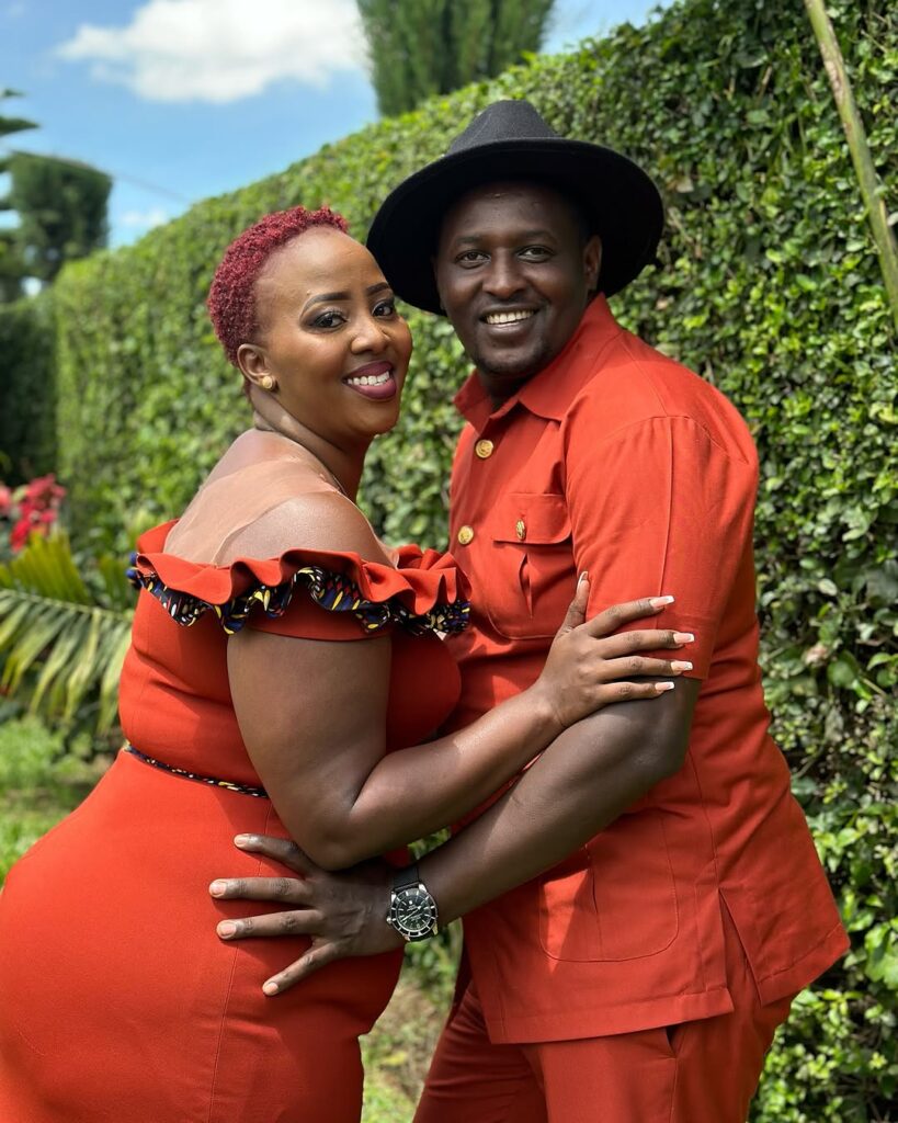 Terence Creative and Milly Chebby glowing during their traditional wedding ceremony. Photo: Terence Creative/Instagram