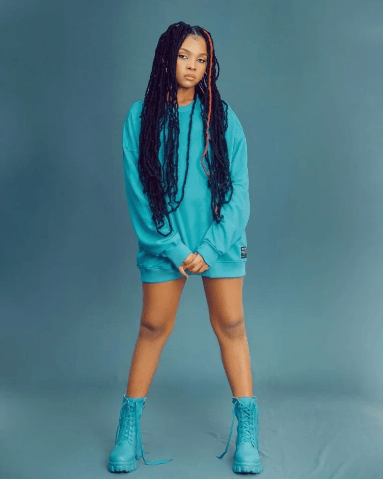 Zuchu strikes a pose during a photoshoot. She is the the first female artist to hit 50 million views on YouTube for her hit song ‘KwiKwi’. Photo: Online