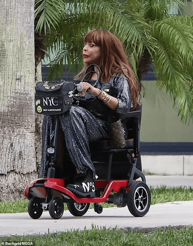 Wendy Williams, 60, arrived at her son Kevin Jr's graduation ceremony at Florida International University on a mobility scooter. Photo: Back Grid