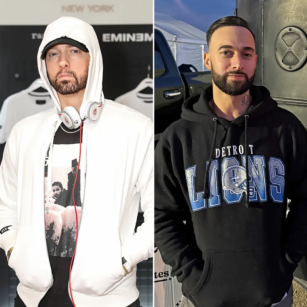 Eminem with his half brother Nathan "Nate" Mathers. Photo: Instagram