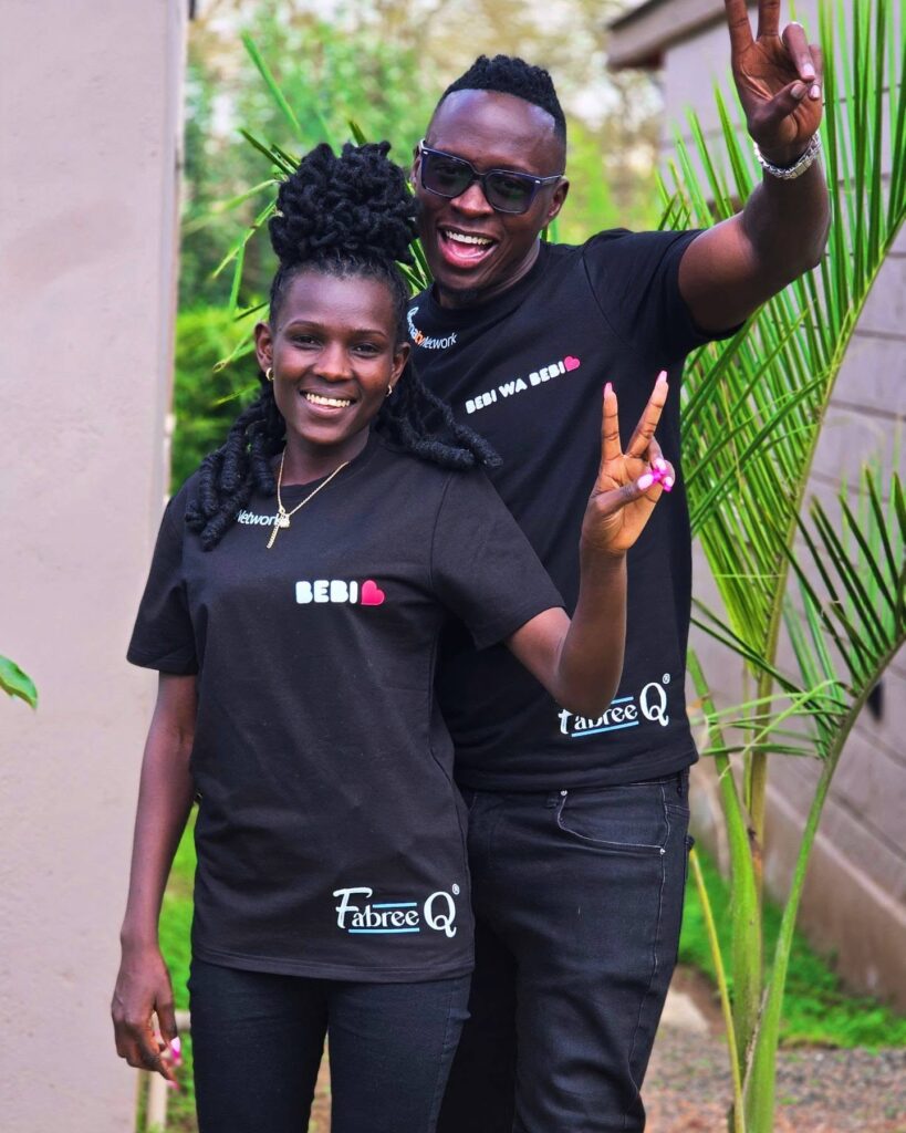 Oga Obinna and Dem Wa Facebook, bebi with his bebi. Photo: Instagram