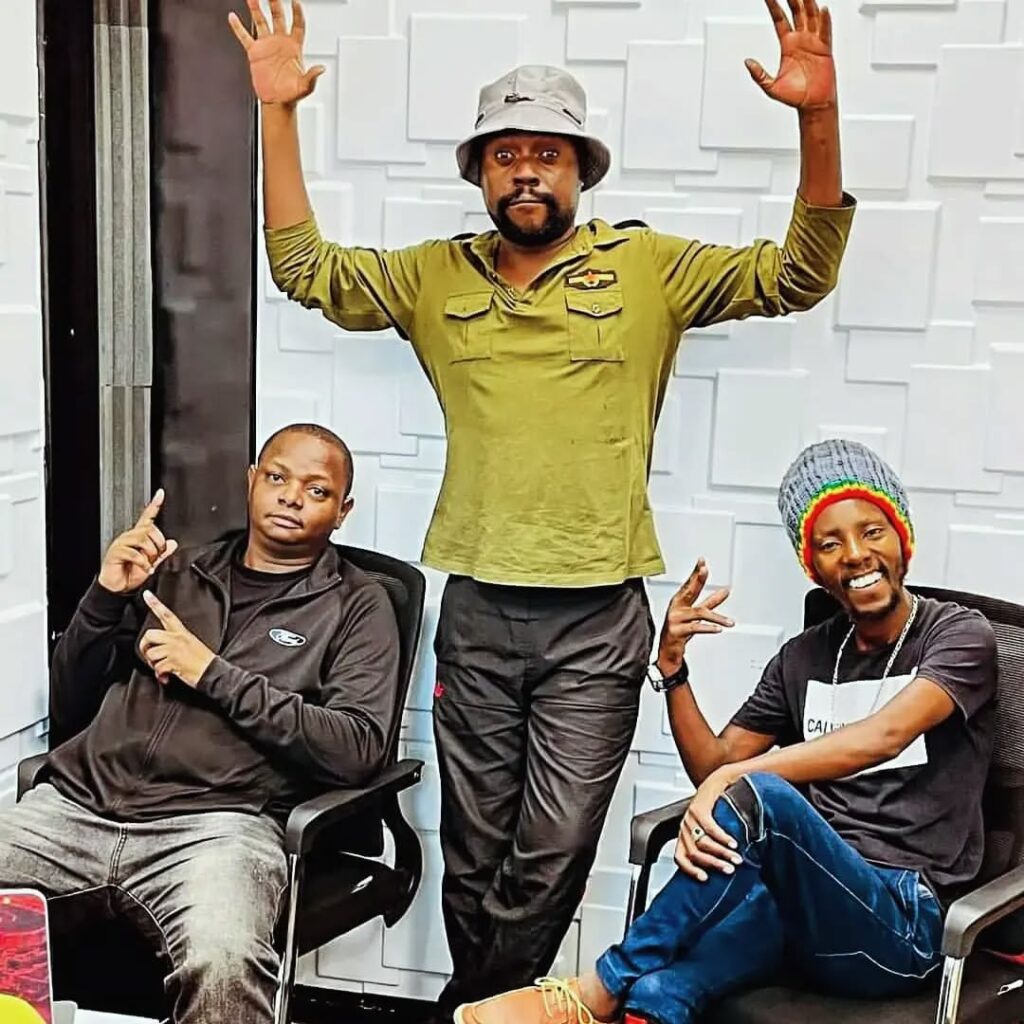 Mbusii, Lion Deh and DJ Dickie. Photo: Instagram