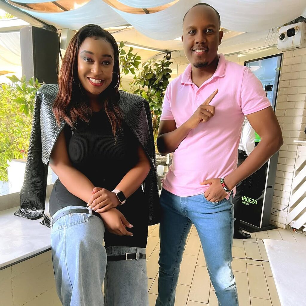 Abel Mutua and Betty Kyallo at Mawimbi Sea Food Restaurant. Photo: Instagram