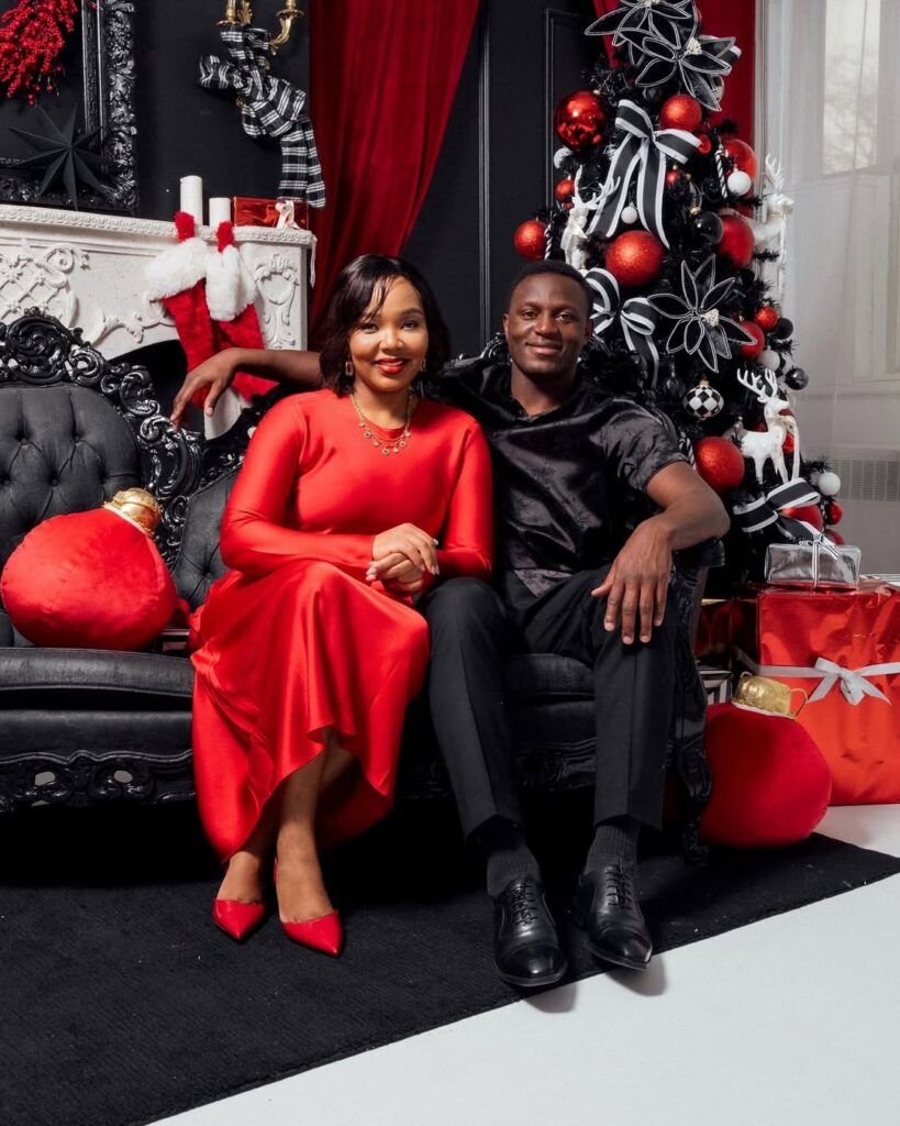 Victor Wanyama with his wife actress Serah Teshna. Photo: Instagram