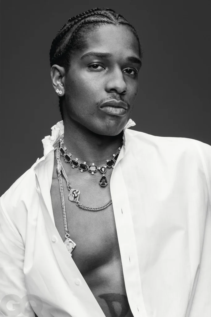 American rapper A$AP Rocky on the cover of GQ magazine. Photo: Online