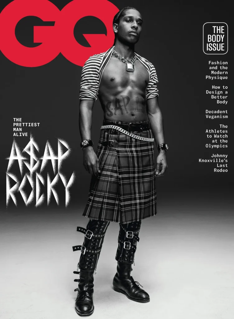 A$AP Rocky was featured in GQ magazine and named the Prettiest Man Alive in 2021. Photo: Online