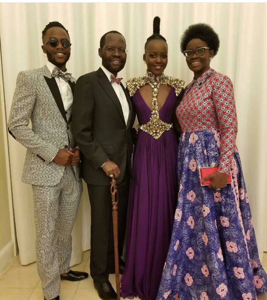 Family pic from L-R: Junior Nyong'o, Anyang' Nyong'o (Dad), Lupita Nyong'o and Dorothy Nyong'o (Mom). Photo: Facebook