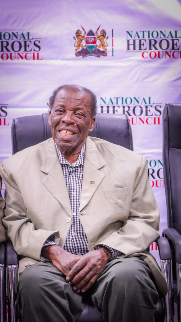 Leonard Mambo Mbotela was sworn in as member of National Heroes Council in 2022.Photo: X
