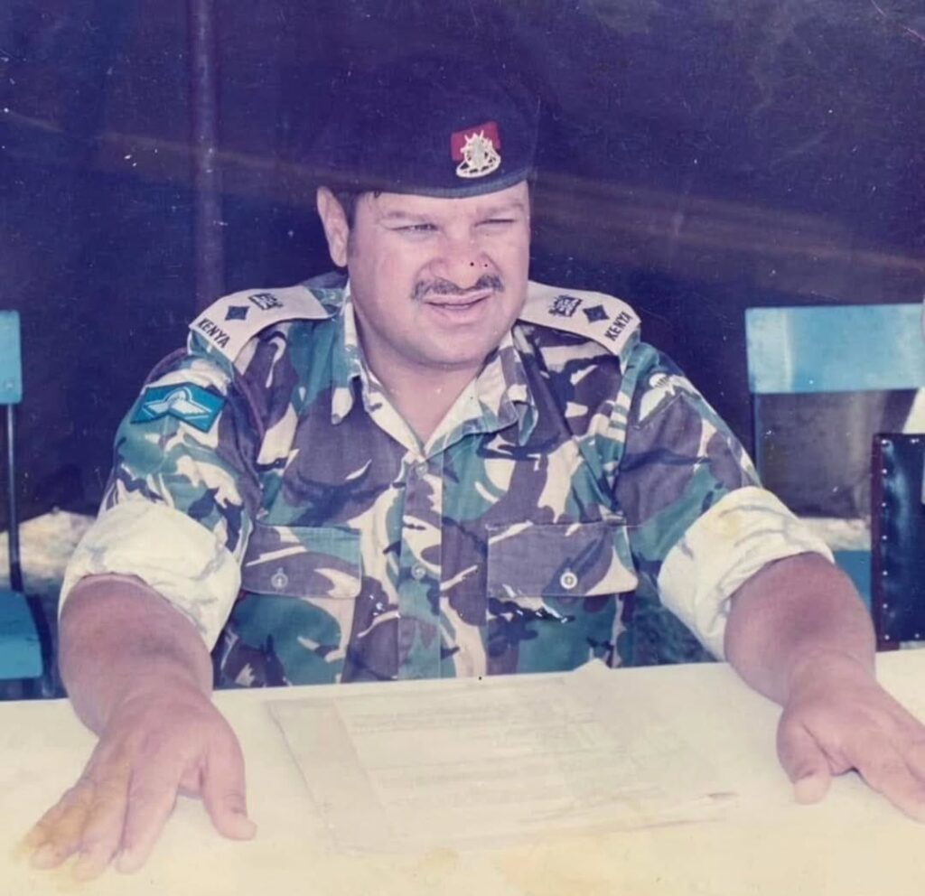 Late Julie Gichuru's dad Farooq Asif Butt. Photo: Instagram