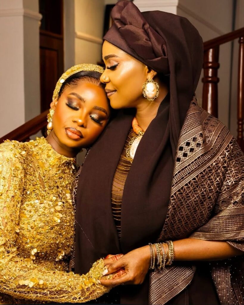 Heartwarming photo captures a touching mother-daughter moment , Nigerian actress Iyabo Ojo and Priscilla Ojo beautifully symbolizes a mother's unconditional love, support, and blessing on her daughter's special day—a moment of deep connection, pride, and emotions running high. Photo: Instagram