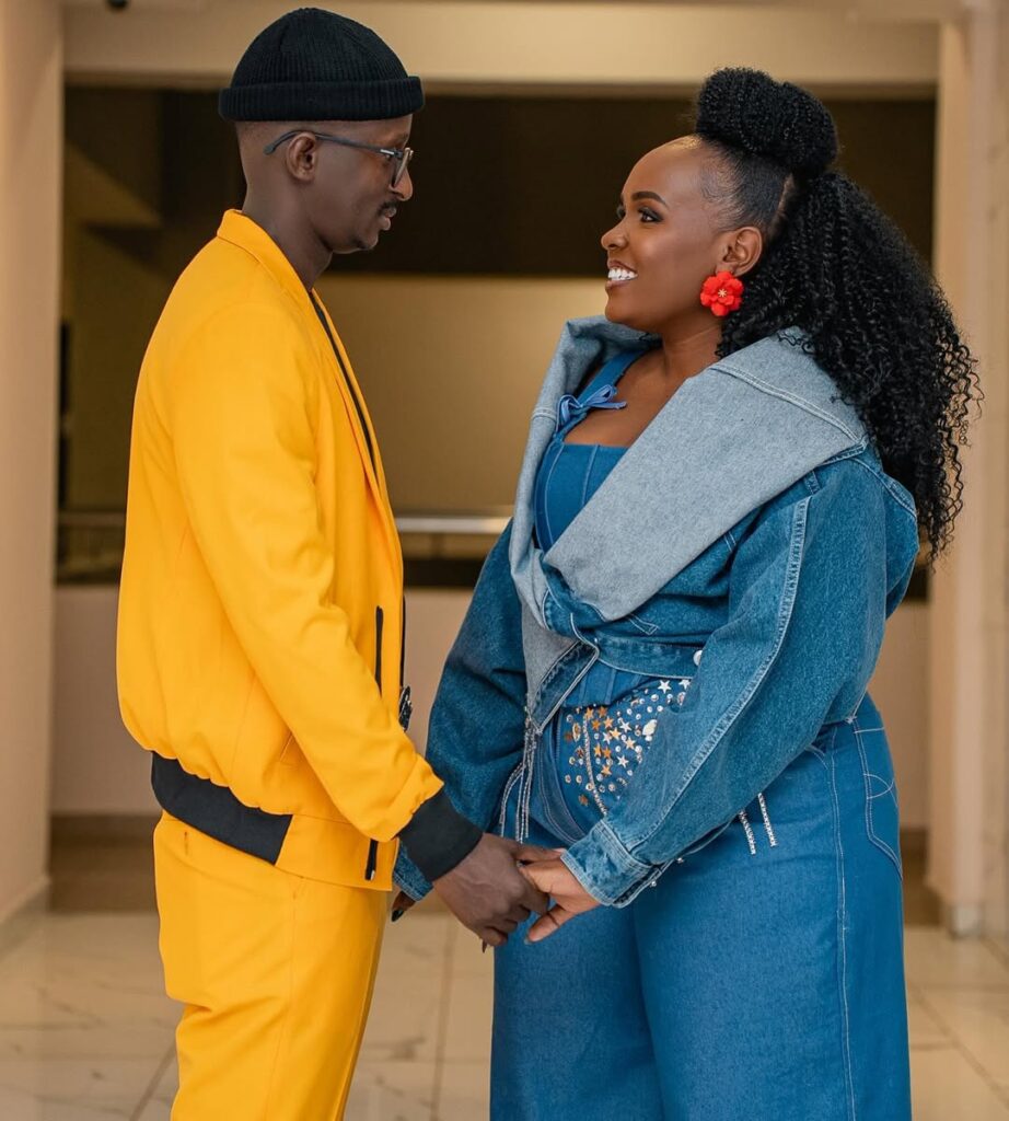 Power couple Njugush and Celestine Ndinda after a successful #TTNT5 show. Photo: Instagram