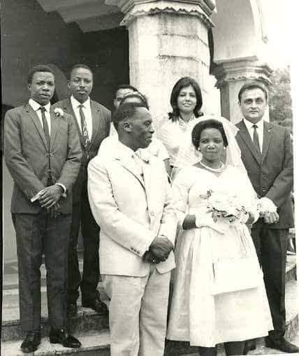 A photo of Nairobi City Councillor Tom Mbotela wedding at the St. Emmanuel ACK Church in 1950. Photo: Yassin Juma/ Facebook