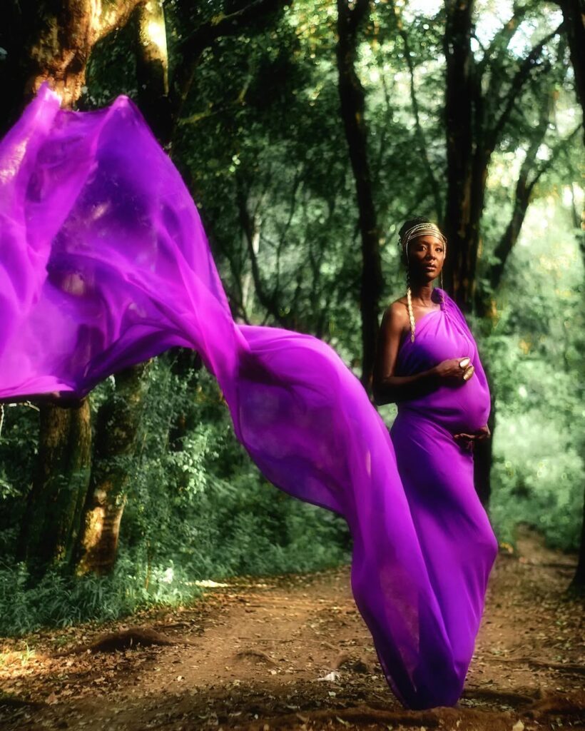Mammito in her baby bump photoshoot. Photo: Instagram