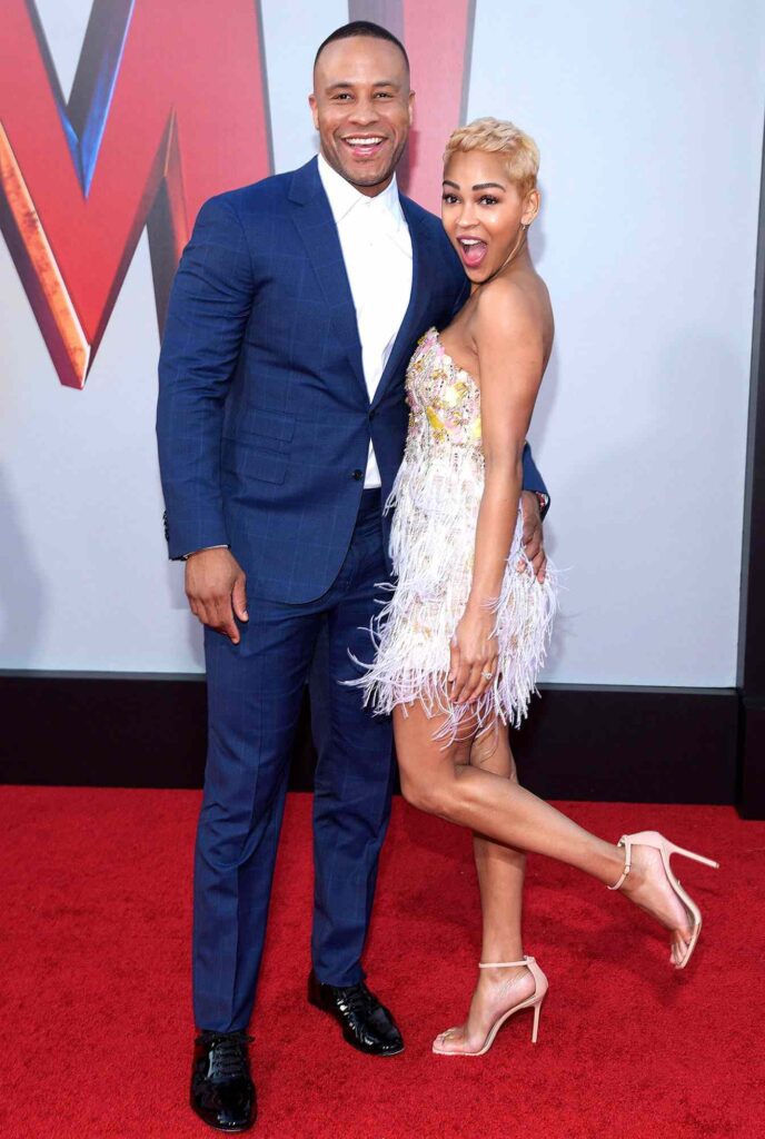 Pastor Devon Franklin with Meagan Good. Photo: Online 