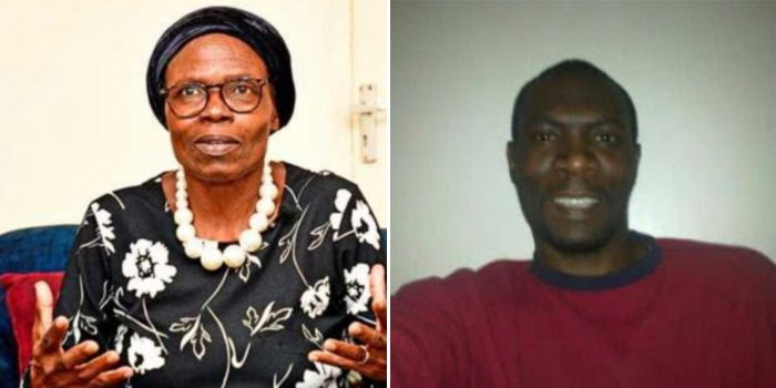 Veteran Journalist Dorothy Kweyu (left) and her son Stephen Bertrand Munyakho. Photo: X