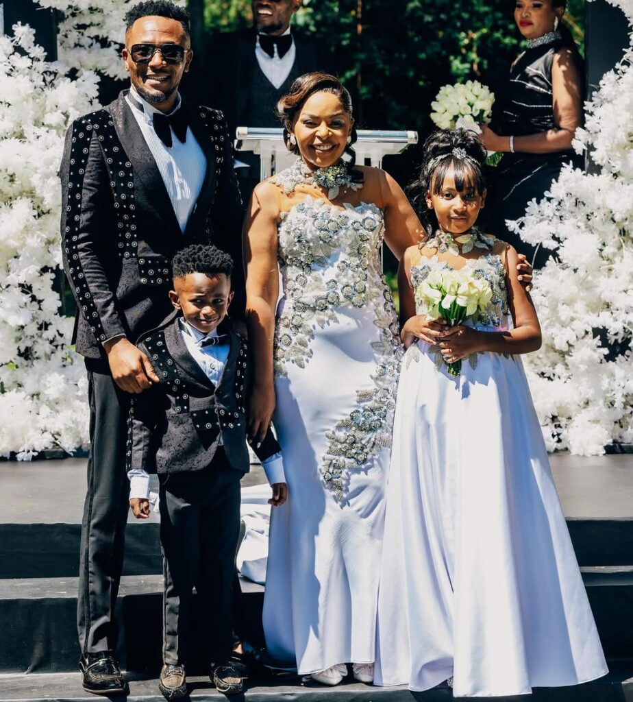 Size 8, DJMo with their kids. Photo: Instagram 