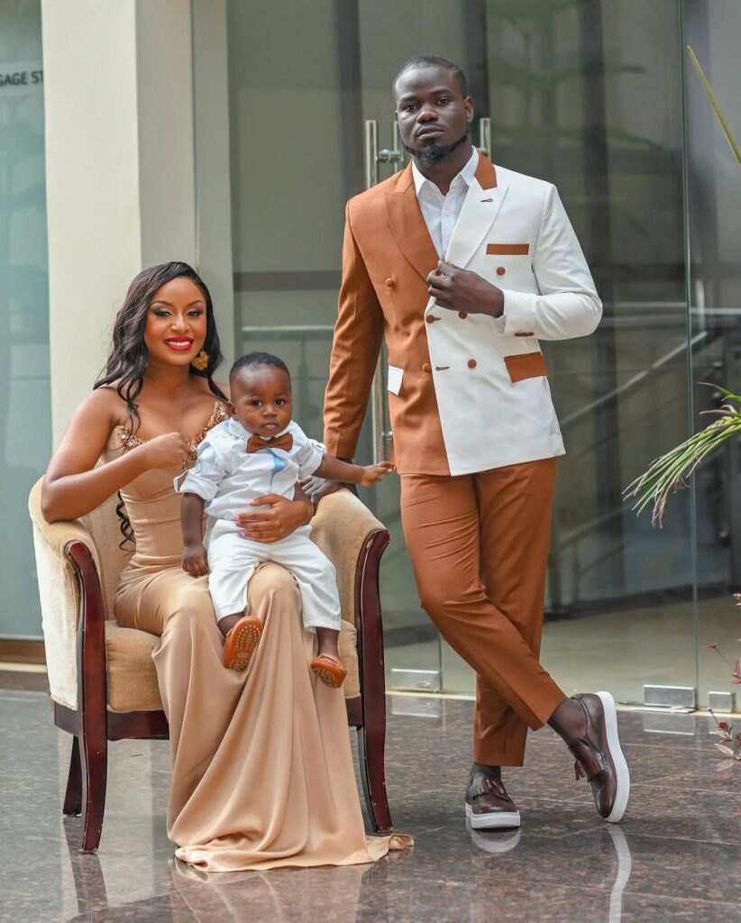 Family pic of Ruth K, Mulamwah and their son. Photo: Instagram