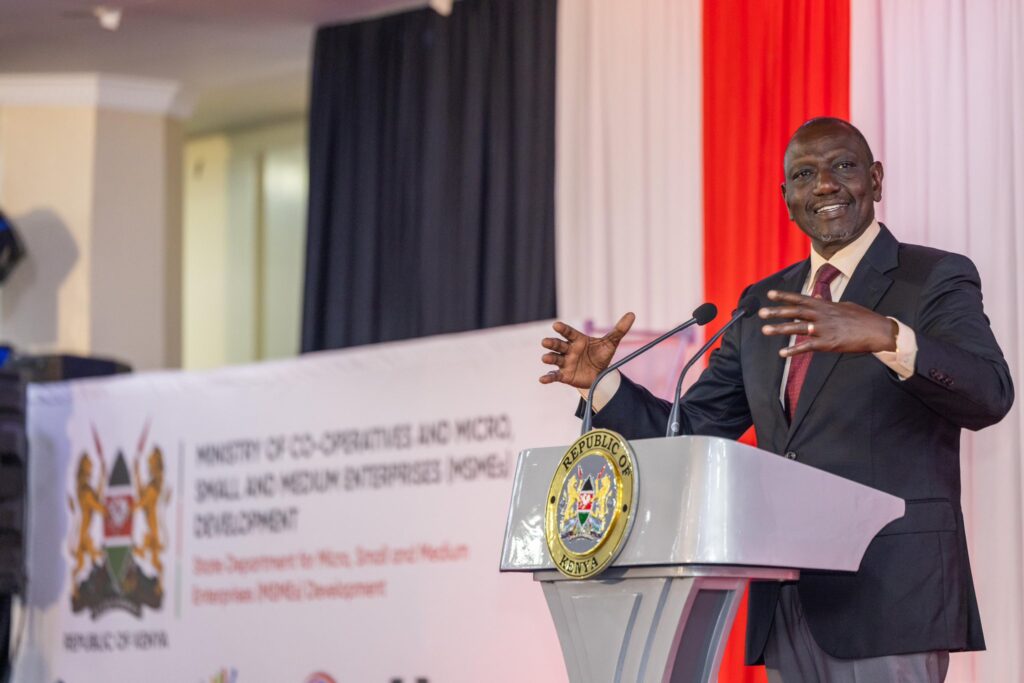 President William Ruto during the World MSME Day event in Nairobi. Photo: X