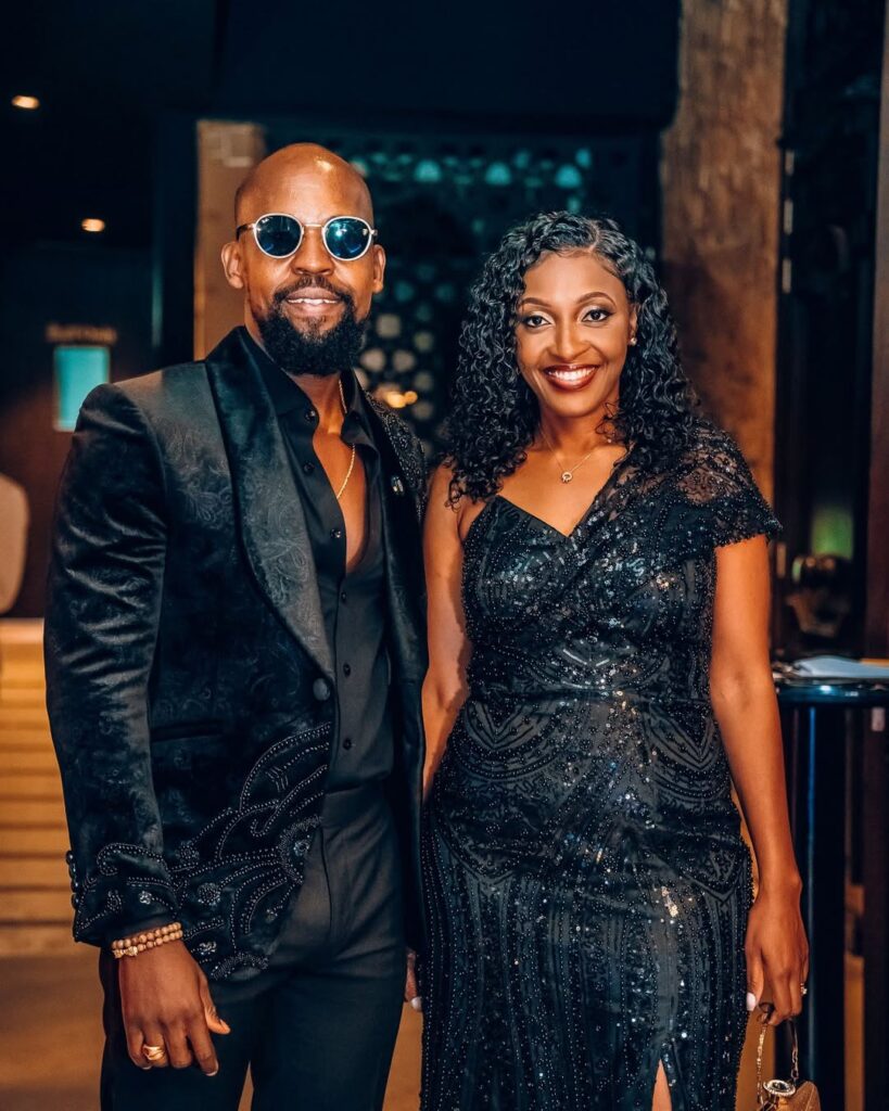 Alex Mwakideu with his beautiful wife Mariam Mwakideu. Photo: Instagram