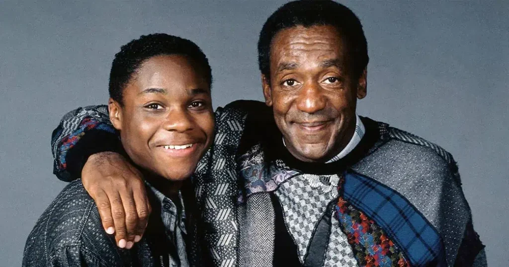 Late actor Malcolm-Jamal Warner and the late Bill Cosby. Photo: Online