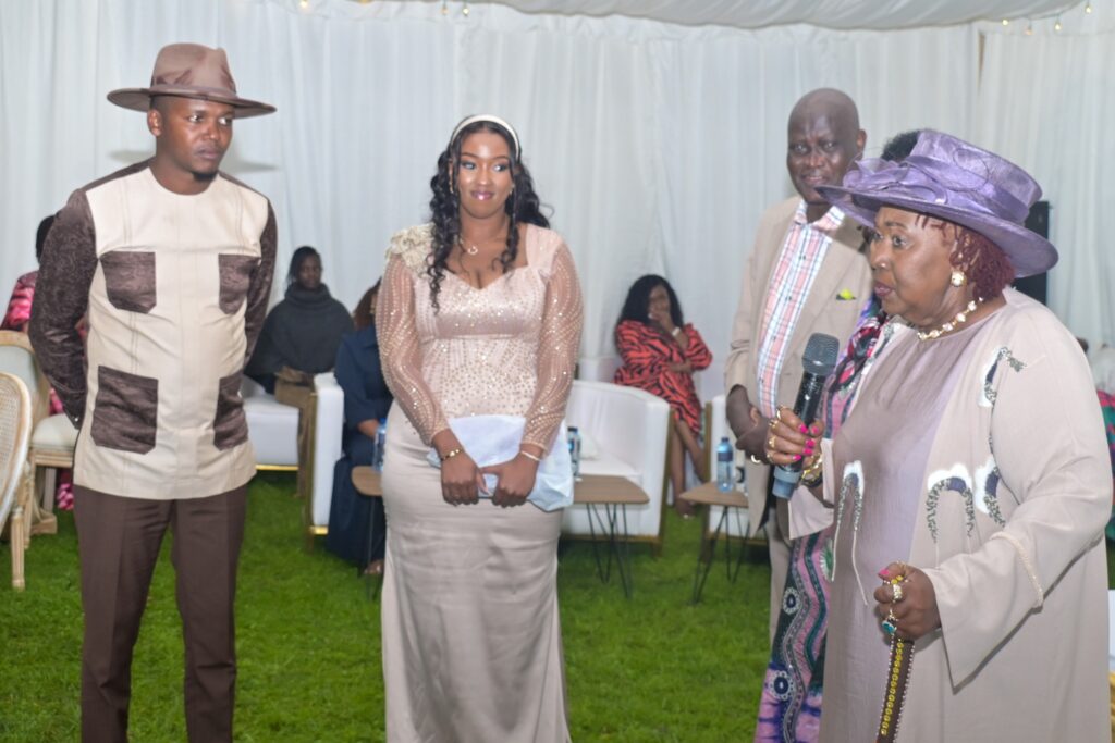 Former Maendeleo Ya Wanawake Organisation (MYWO) chairperson, Zipporah Kittony with Allan Chesang her granddaughter Channelle Kittony. Photo: Facebook/ Oscar Sudi