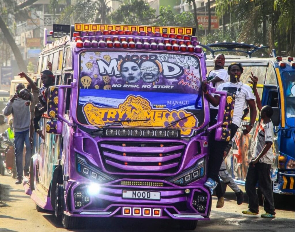 Matatu culture got a major boost from George Ruto, who launched his lavish graffiti matatu dubbed 'MOOD' in style at the KICC. Photo: X